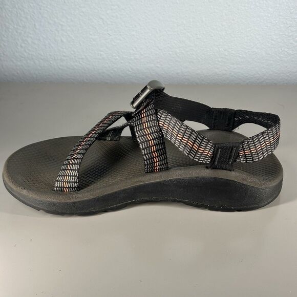 Chaco Z/Cloud Men's Size 9 Shoes Black Gray Adjustable Outdoor Casual Sandals - Picture 8 of 15